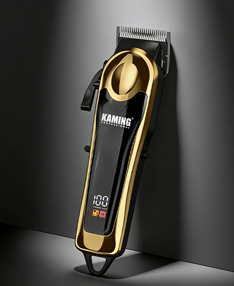 Kaming Professional Justerbar LCD Display Fade Hårklipper for salonger